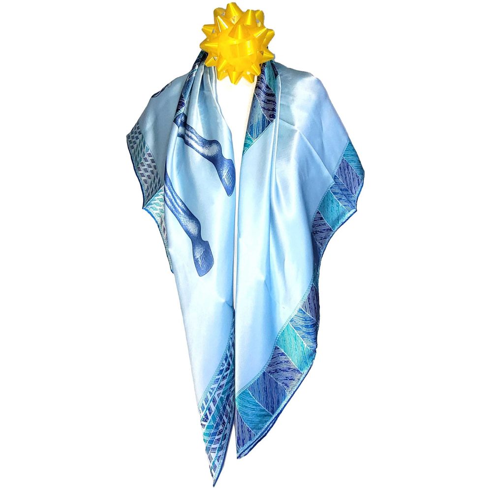 NWT Genuine 100% Mulberry Silk Satin Scarf 41"x41" Large Square Shawl 5947 - Picture 3 of 7
